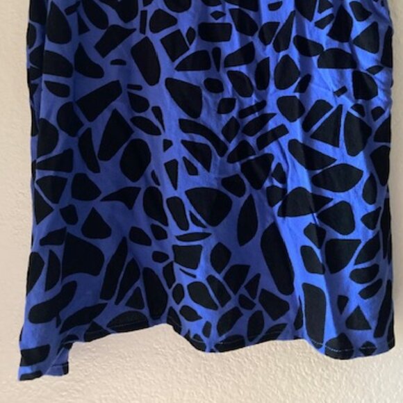 EUC FIGHTING EEL AVA SKY HONOLULU HAWAII COBOLT BLUE BLACK TANK ALOHA WEAR XS - Picture 3 of 13